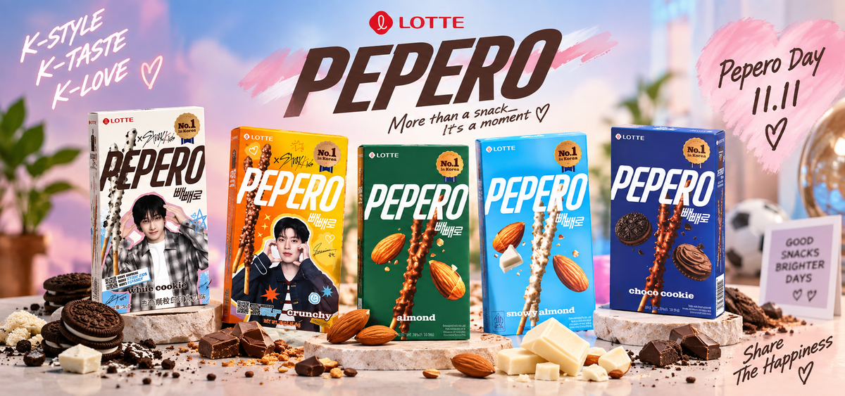 Pepero – Koreanske sjokolade- og kjekspinner
