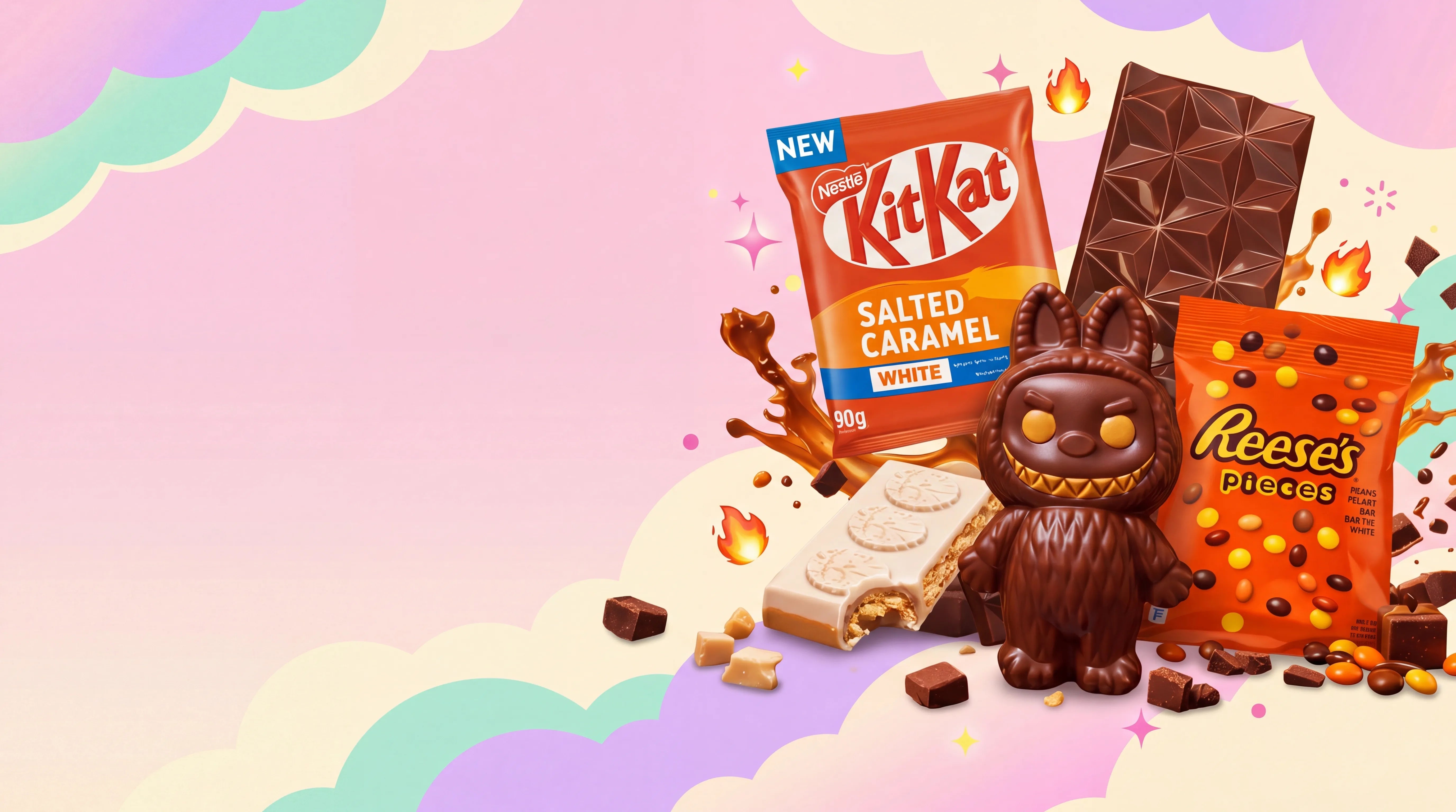 Kategori sjokolader hos Dubai Sjokolade Norge – amerikansk sjokolade, eksklusiv Dubai-sjokolade, Reese’s, Kinder, M&M’s, Yorkie og andre internasjonale favoritter.