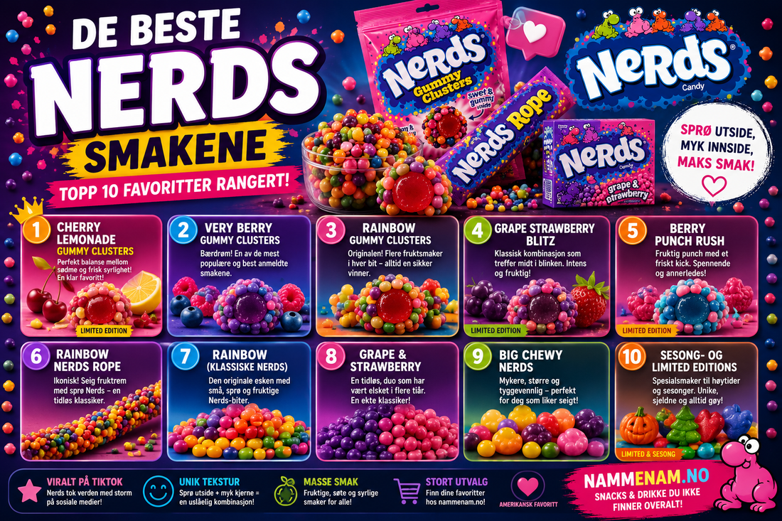 De beste Nerds-smakene – Topp 10 favoritter rangert