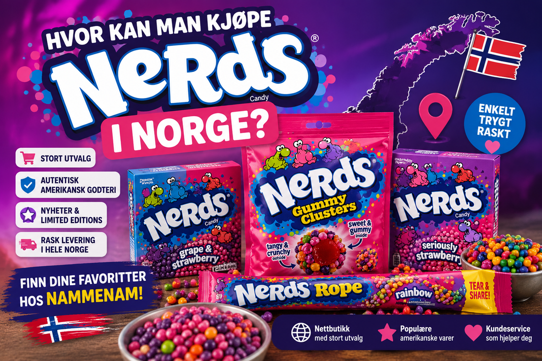 Hvor kan man kjøpe Nerds i Norge?