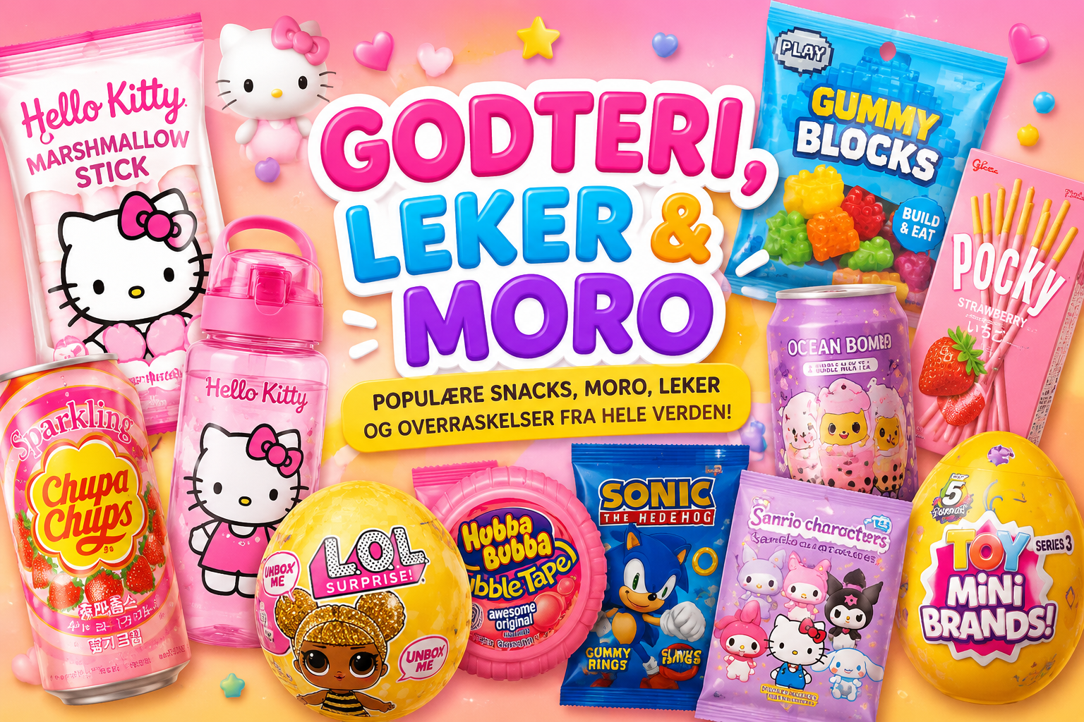 Godteri, Leker & Moro