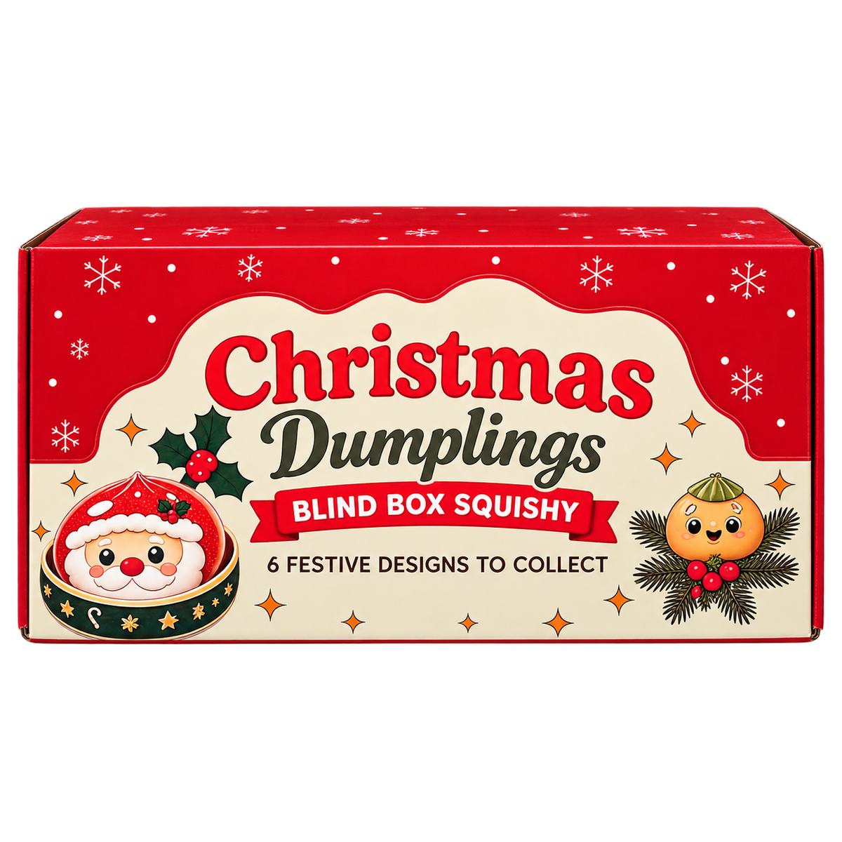Mystery Christmas Dumplings Squishy – grønn blindboks
