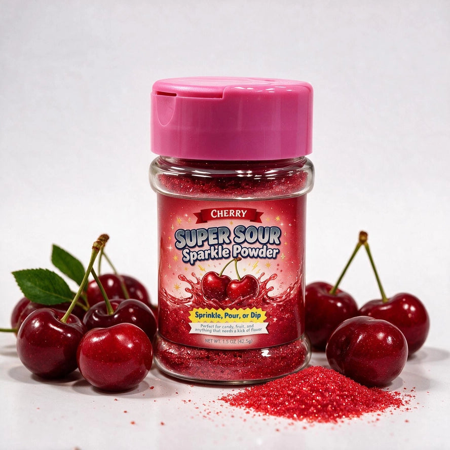 Crystal Candy Super Sour Sparkle Powder – Cherry