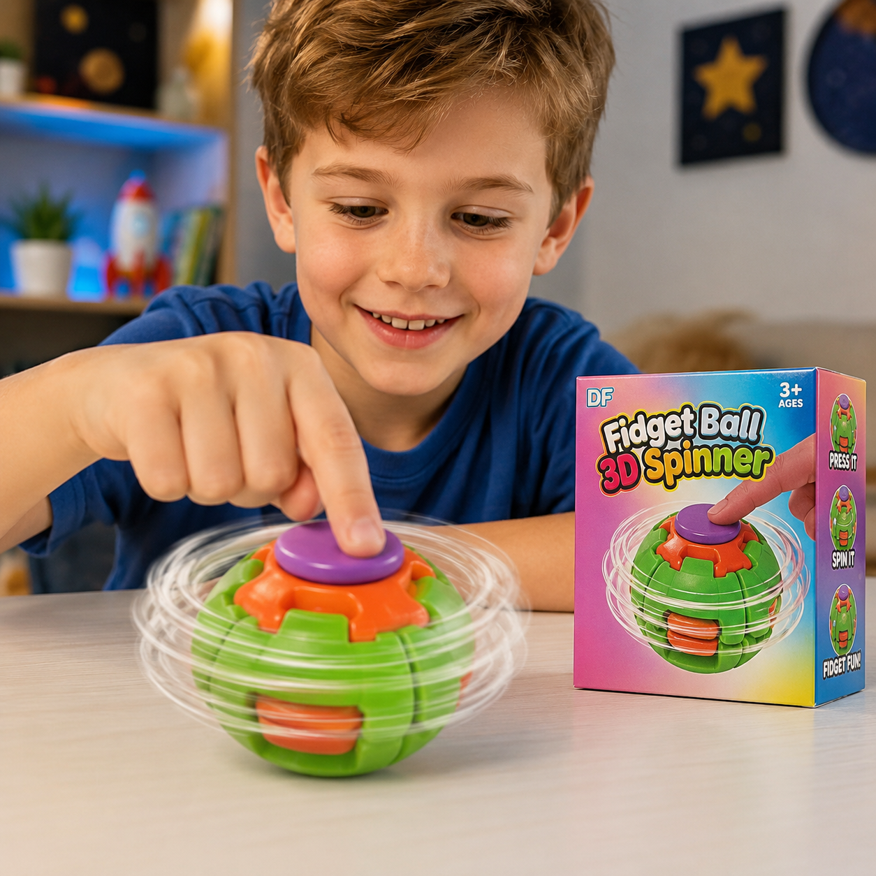 Fidget Ball 3D Spinner