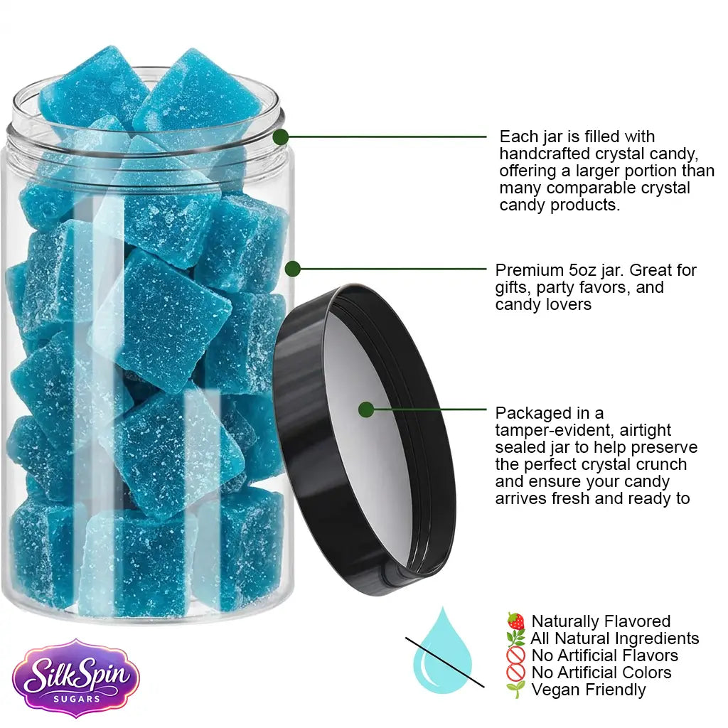 Japanese Crystal Candy Cubes – Blue Raspberry Flavor 142g
