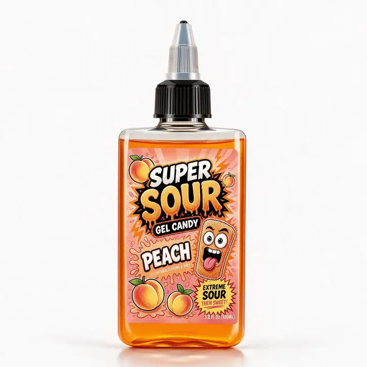 Super Sour Peach Gel Candy 100ml