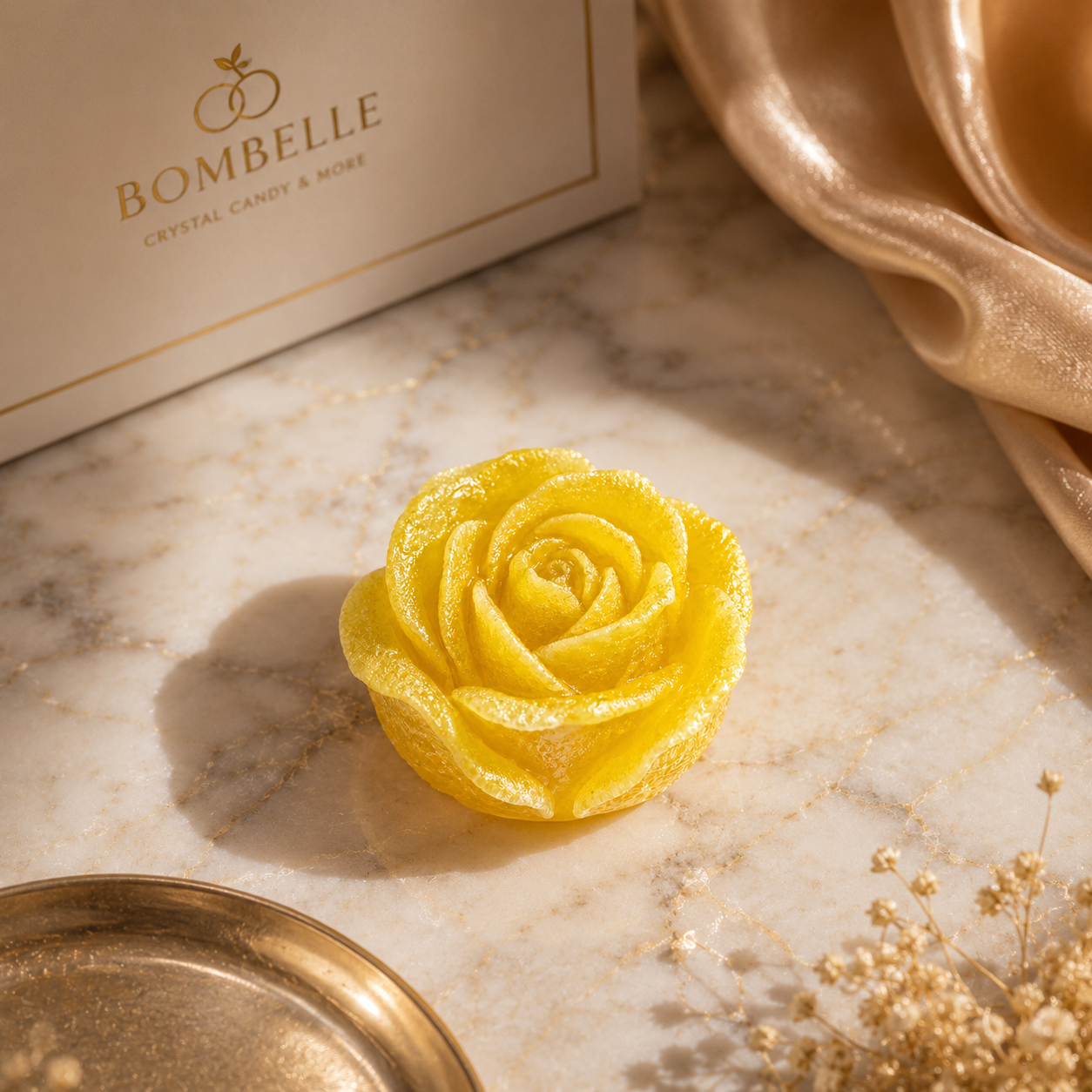 Citrine Rose Crystal Candy Premium Gift Box