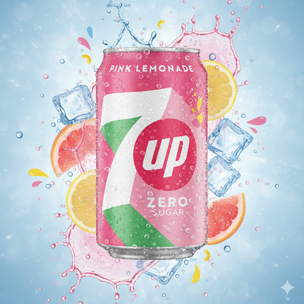 7-UP Pink Lemonade Zero Sugar 355ml