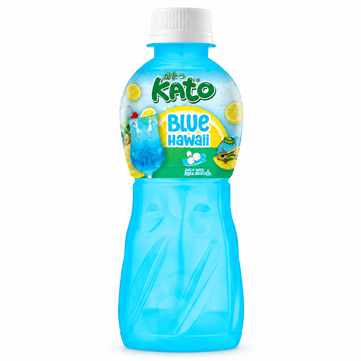 KATO Blue Hawaii Juice with Nata de Coco Jelly 320 ml