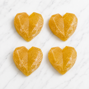 Citrine Heart Crystal Candy Yellow Heart Gift Box