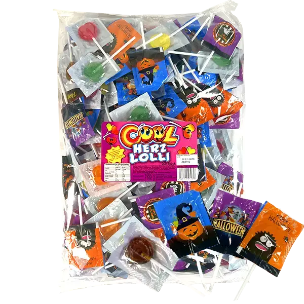 Big Halloween Bag Lollipops – Halloween Slikkepinner 300 g