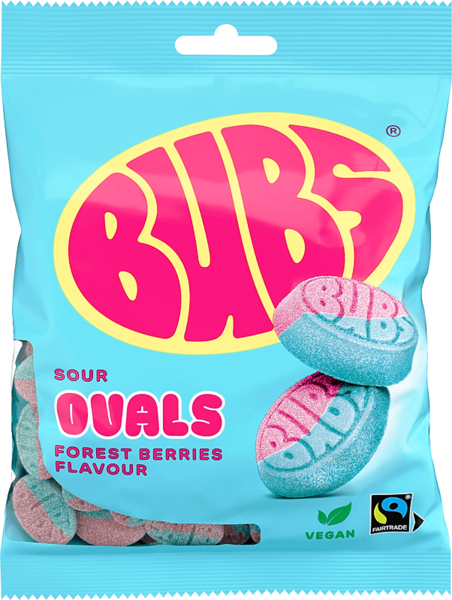 BUBS Sour Ovals Forest Berries 90g