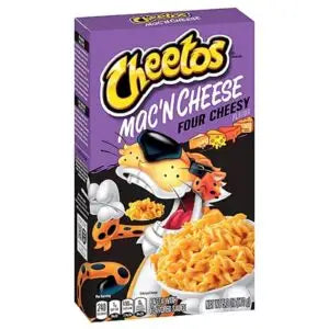 Cheetos Mac and Cheese Box Four Cheesy 170g pasta med kremet ostesaus