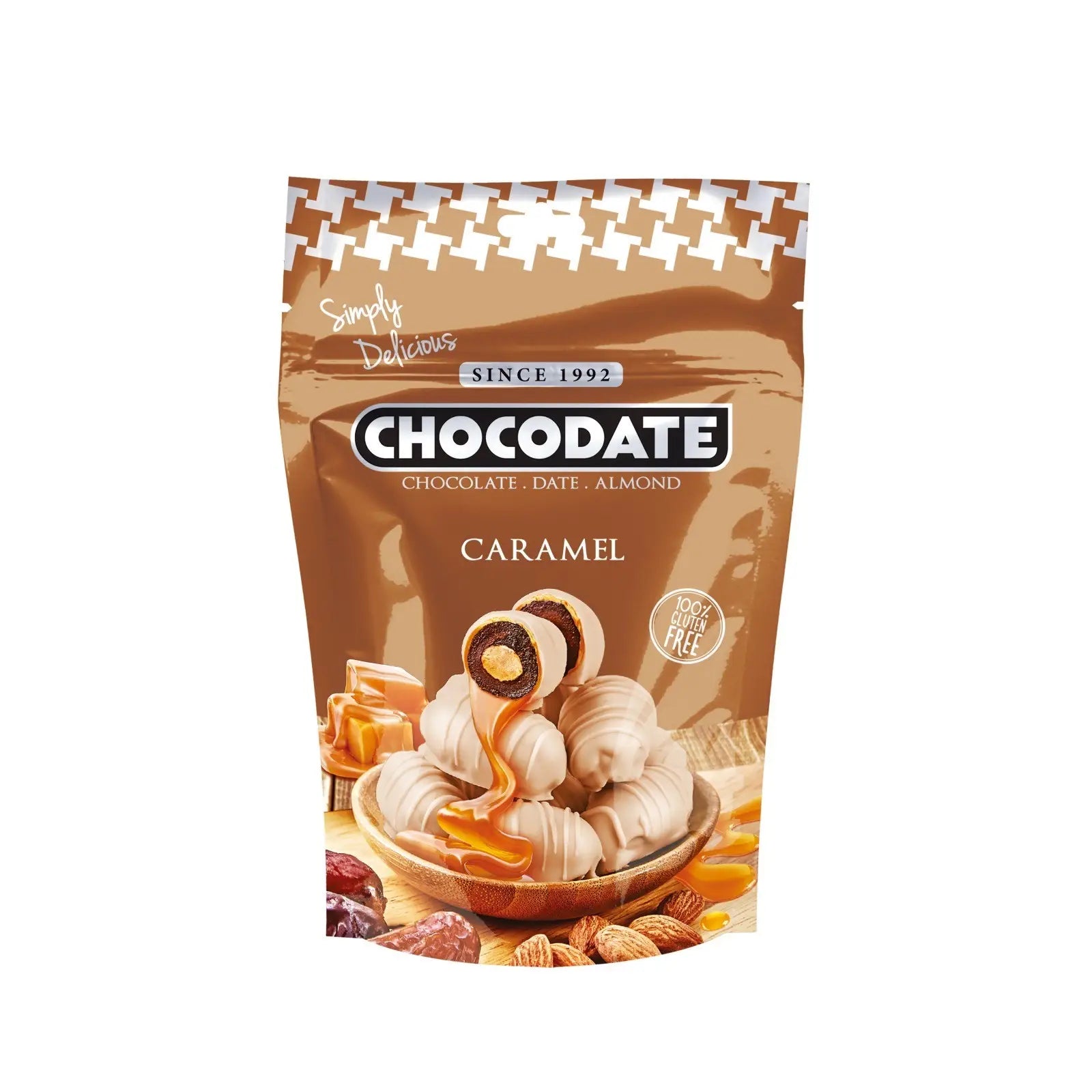 Chocodate Dadler Caramel White Chocolate With Almond 90g
