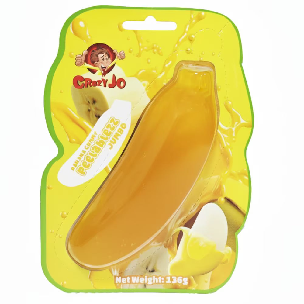Crazy Jo Peelablezz Jumbo Banana Gummy 136 g