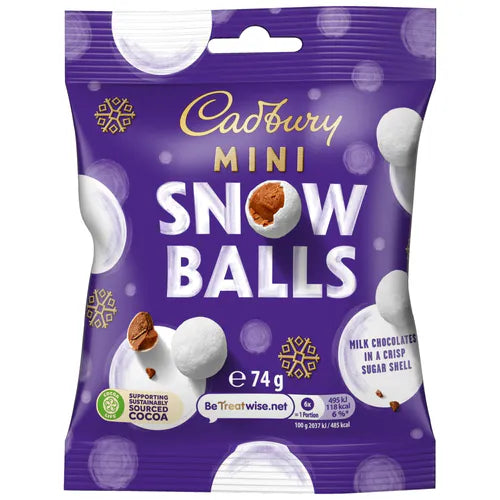 Cadbury Dairy Milk Snow Balls 74g
