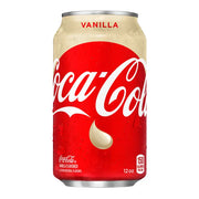Coca-Cola Vanilla 355ml – klassisk amerikansk brus med myk og søt vaniljesmak.