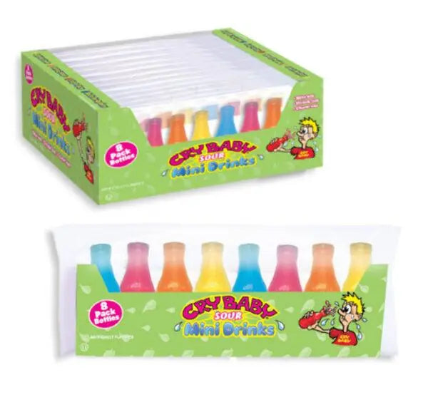Nik-L-Nip Cry Baby Sour Wax Bottles 8pk 79g