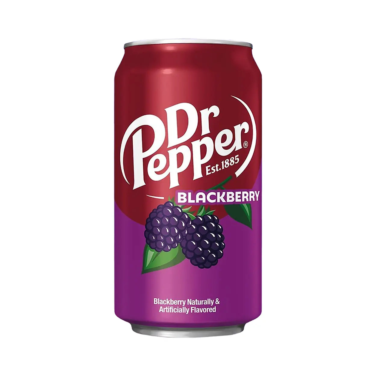 Dr Pepper Blackberry 355ml (USA) – amerikansk limited edition brus med smak av bjørnebær.