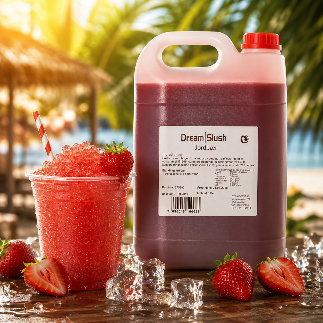 Dream Slush Jordbær 5L