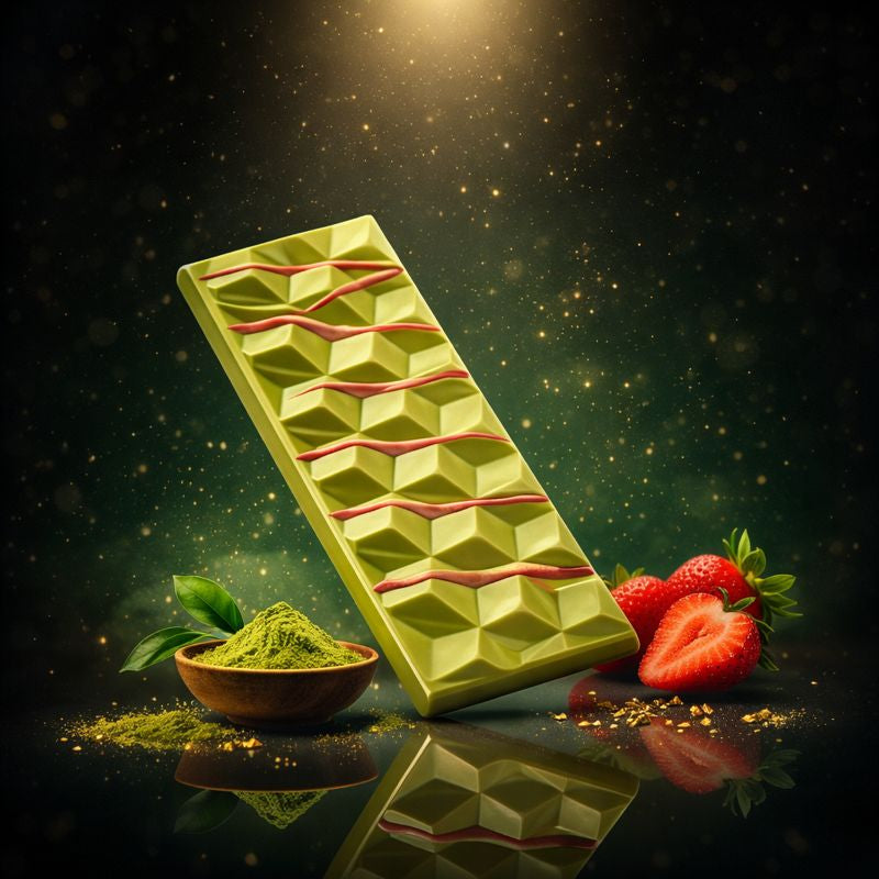 Matcha Dubai Sjokolade Med Jordbær Krem 80g