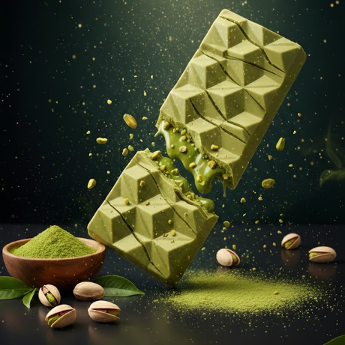 Matcha Dubai Sjokolade Med Pistasj 80g