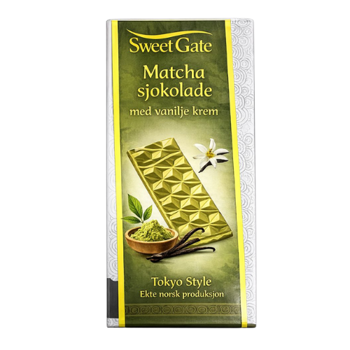 Matcha Dubai Sjokolade Med Vanilje Krem 80g