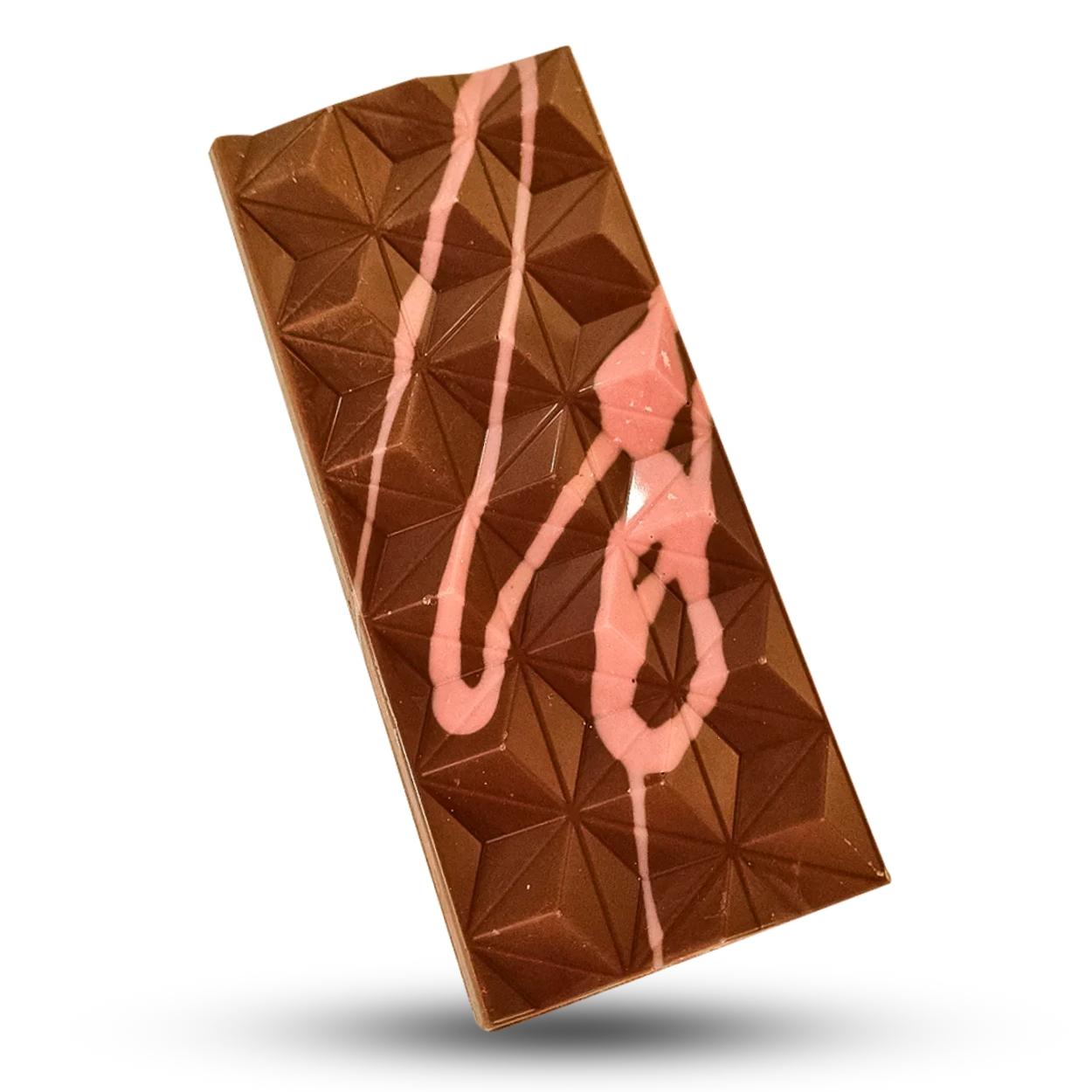 Dubai Sjokoladeplate Med Bringebær 80g