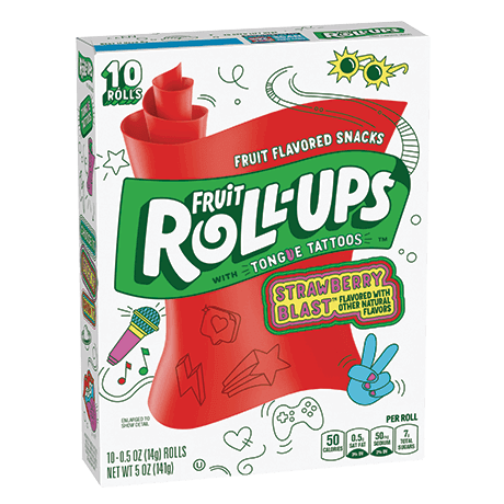 Fruit Roll-Ups Strawberry Blast Pack 141g
