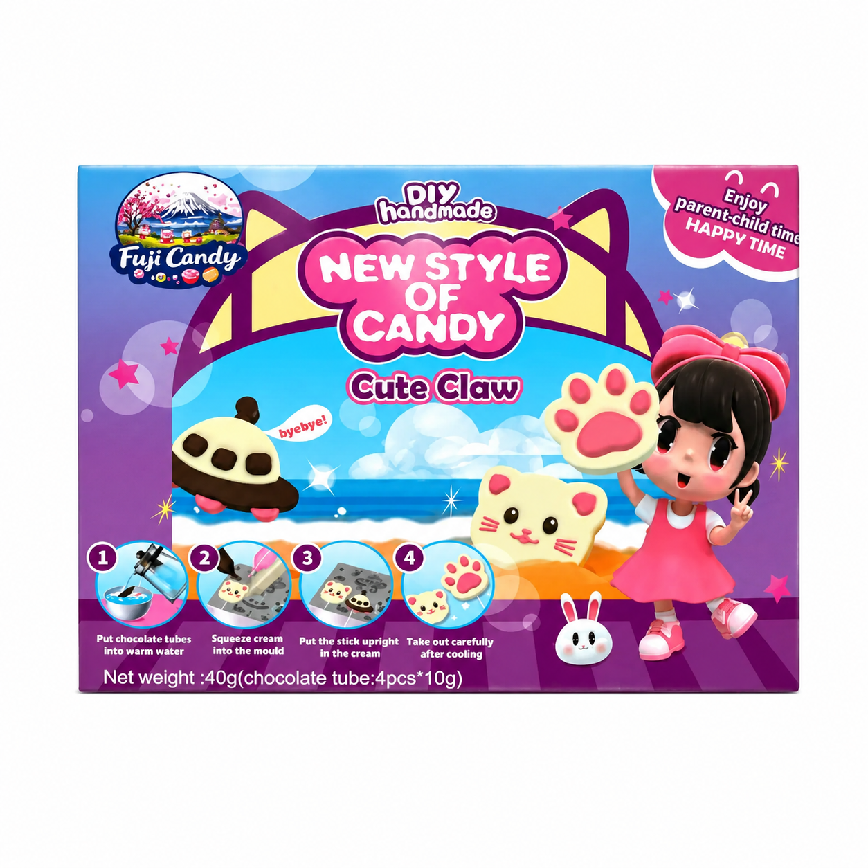 FUJI Candy DIY Handmade Cute Claw Kit Box 40g