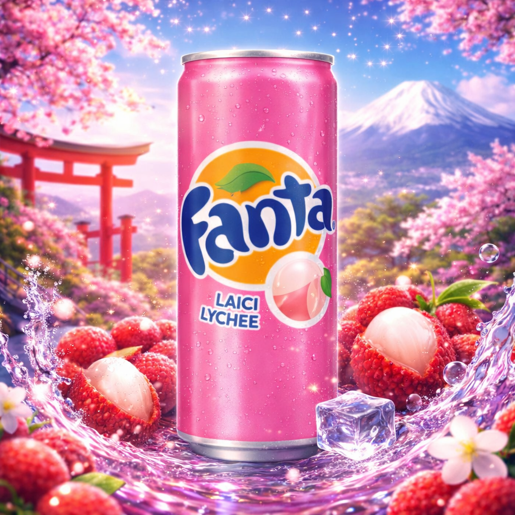 FANTA Lychee Slim Can (Asian) 320ml