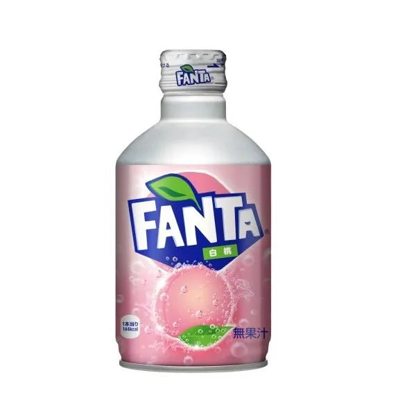 Fanta White Peach Metal Bottle 300ml