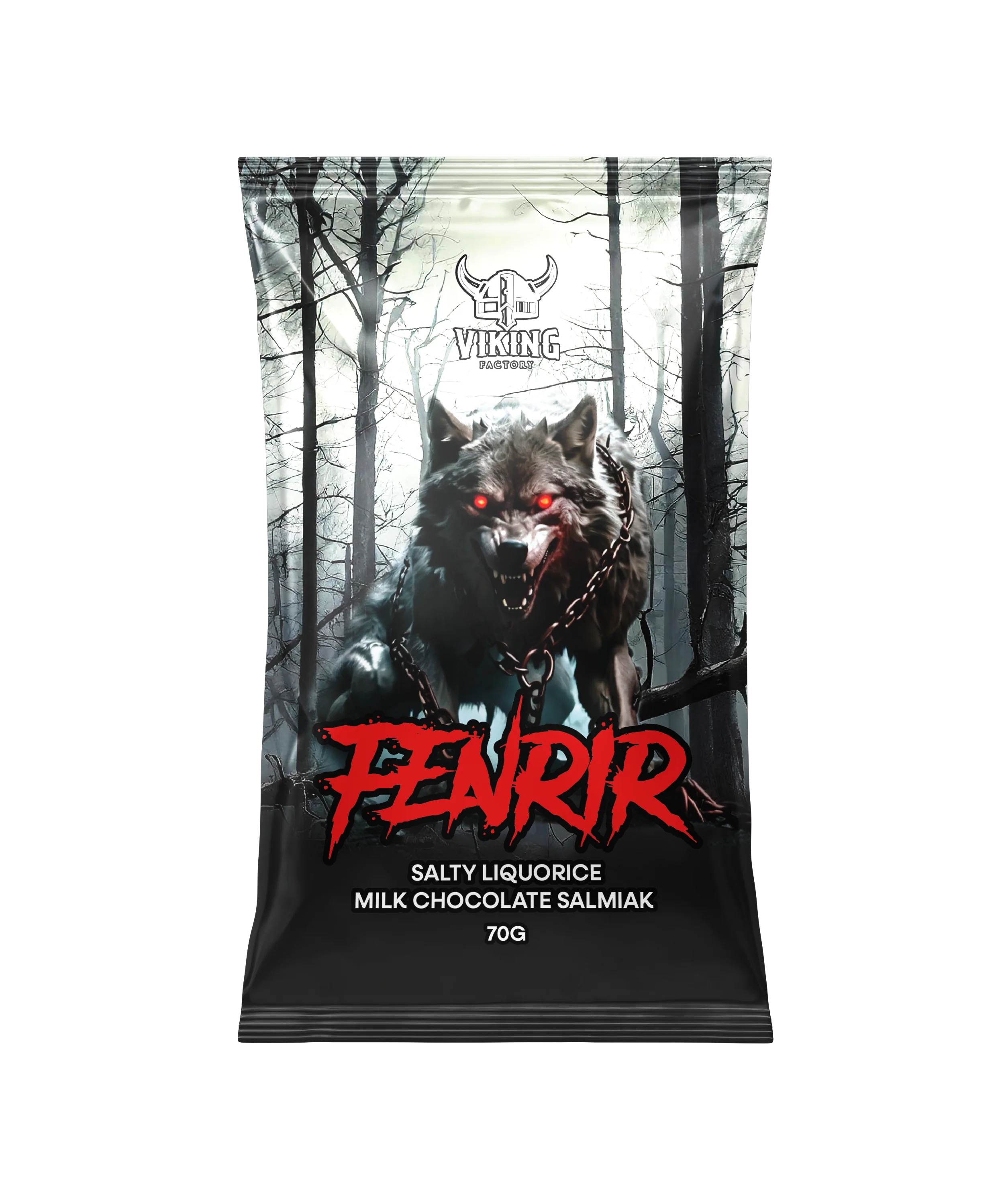 Fenrir Lakris Melkesjokolade Salmiak 70 g
