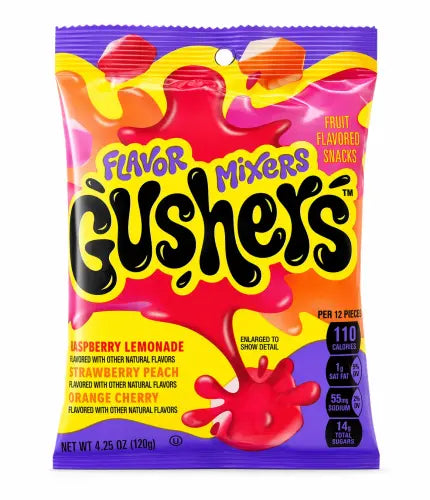 Gusher Flavors Mixers Pouches 120g