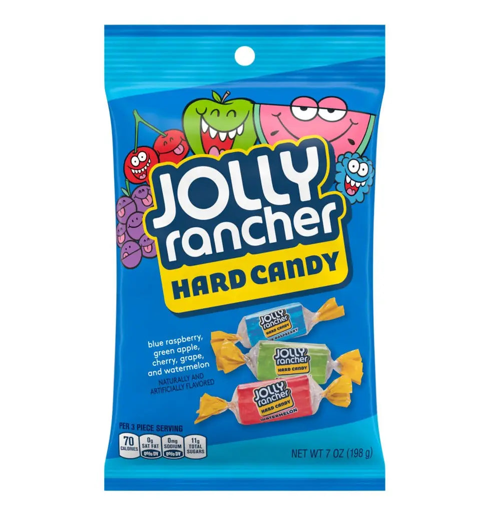 Jolly Rancher Hard Candy Assorted Flavors Peg Bag 198g