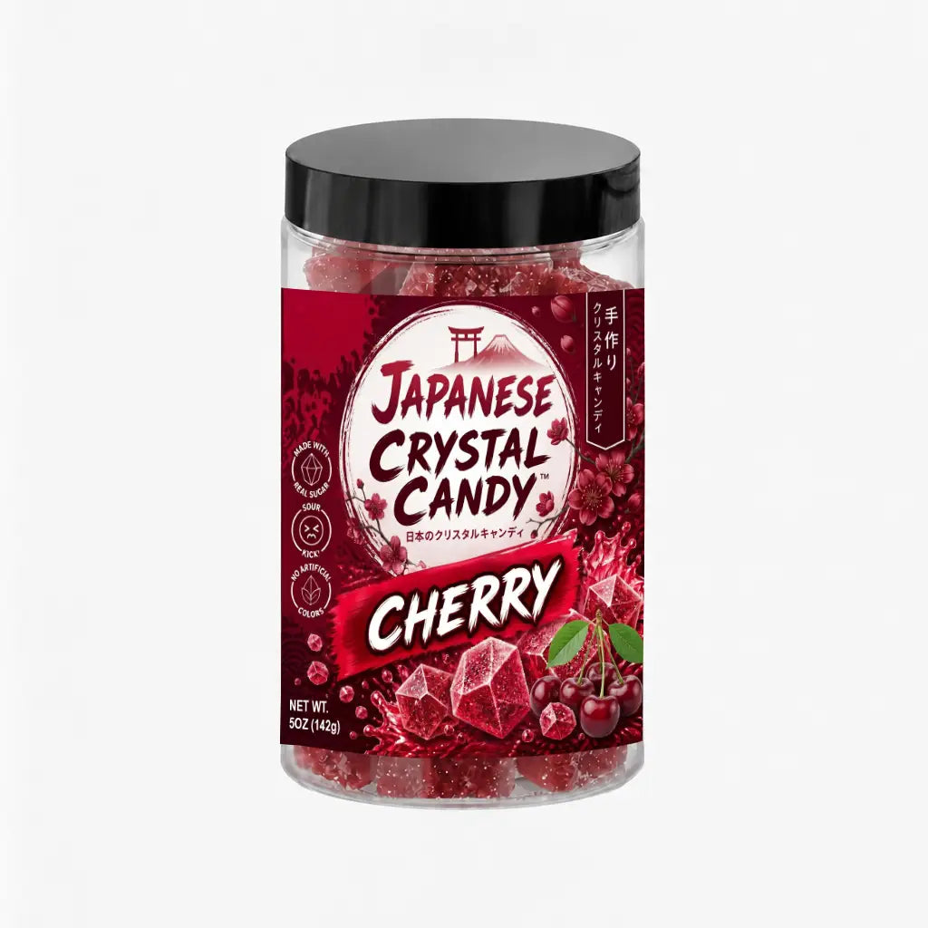 Japanese Crystal Candy Cubes Cherry 142g