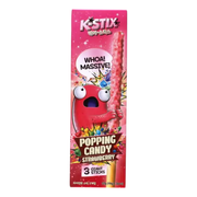 K-STIX Popping Candy Strawberry Choco Sticks 54g