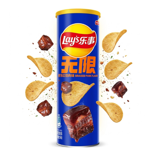 Lay’s Stax Finger Licking Braised Pork Flavor 90g