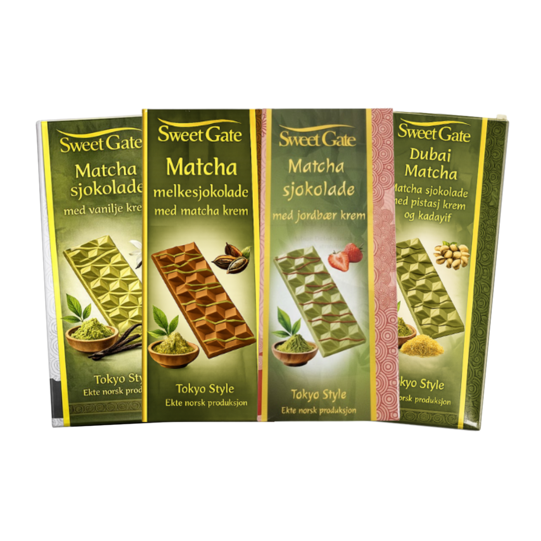 Matcha sjokolade taste them all
