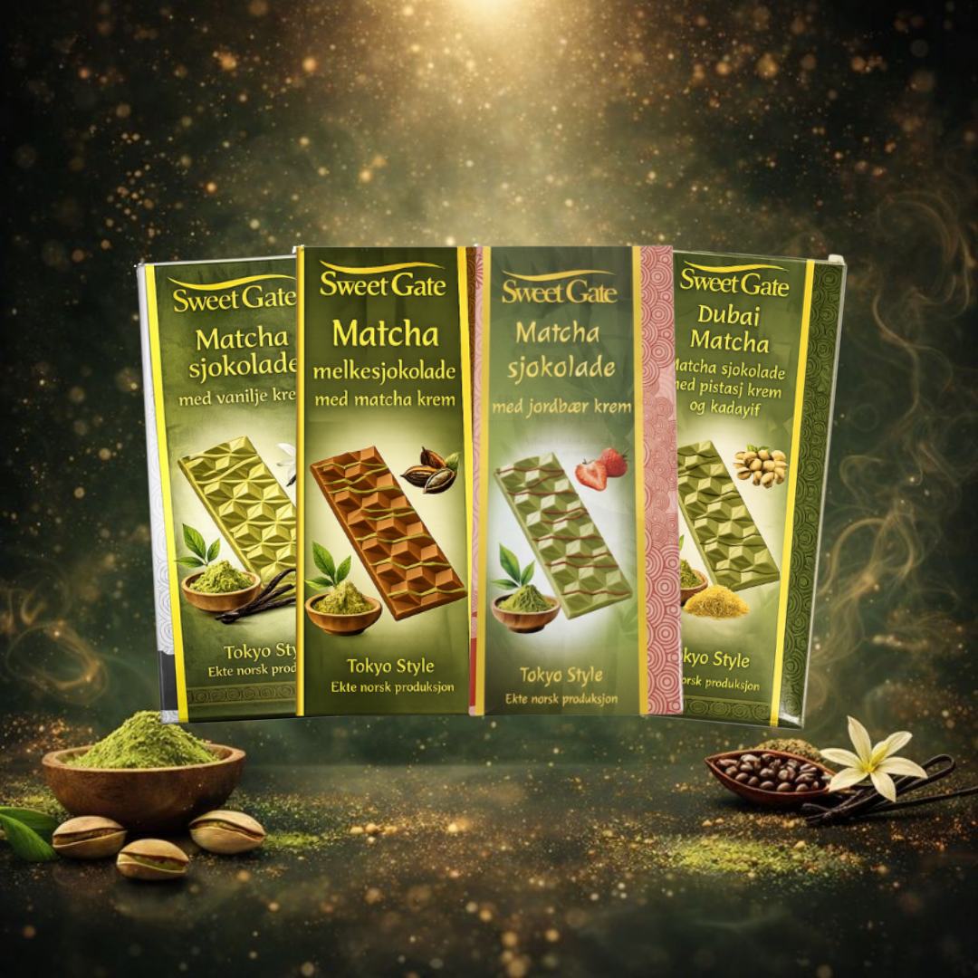 Matcha sjokolade taste them all