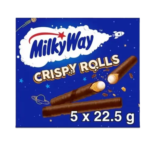 Milky Way Milk Chocolate Crispy Rolls Snack Bar 112,5g