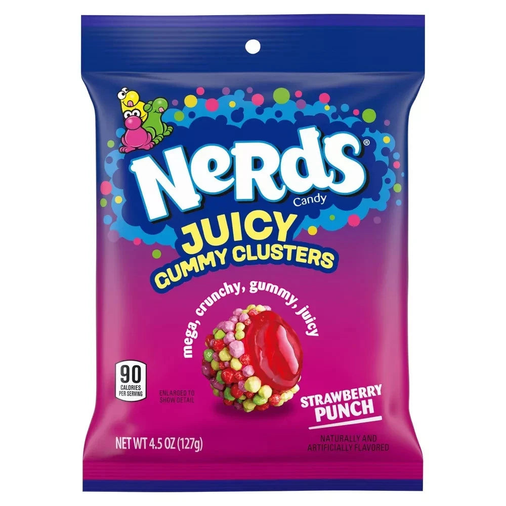 NERDS Juiced Gummy Clusters Share Pouch 128g