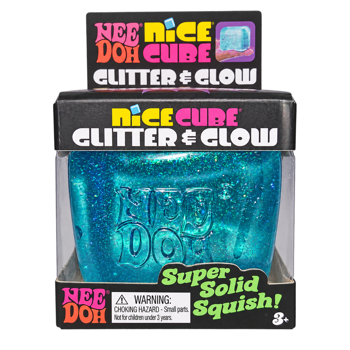 NeeDoh Nice Cube Glitter & Glow