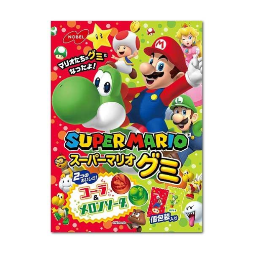 Nobel Super Mario Gummy Cola Melon Soda 85g