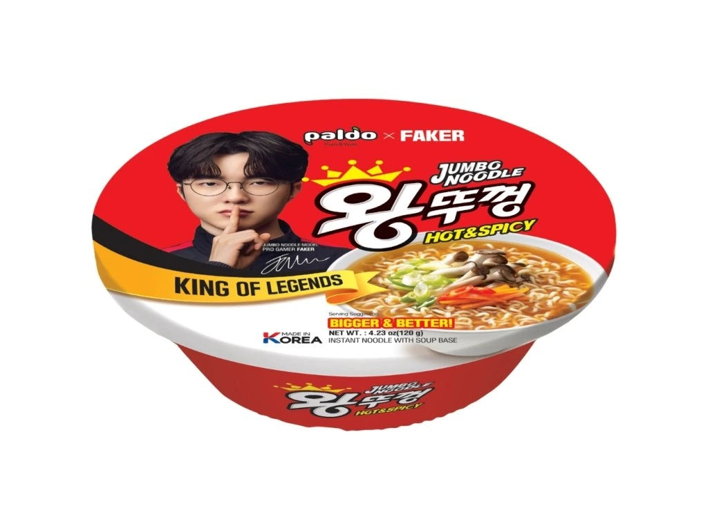 PALDO Faker Hot & Spicy Jumbo Bowl Noodle 120g