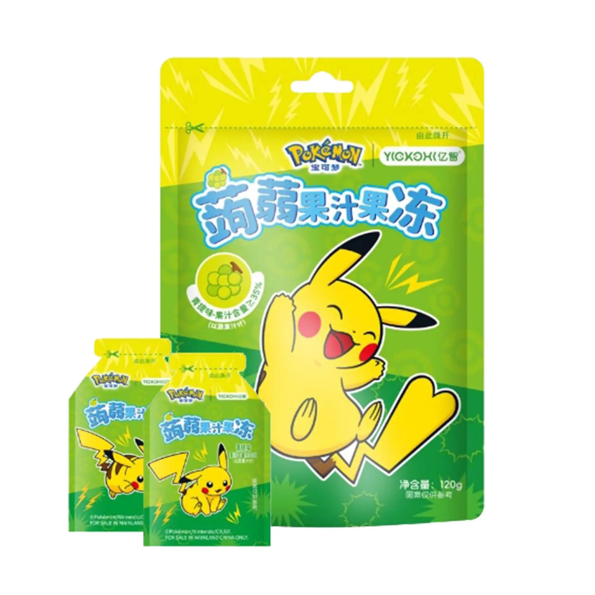 Pokémon Jelly Green Grape Flavor 120g