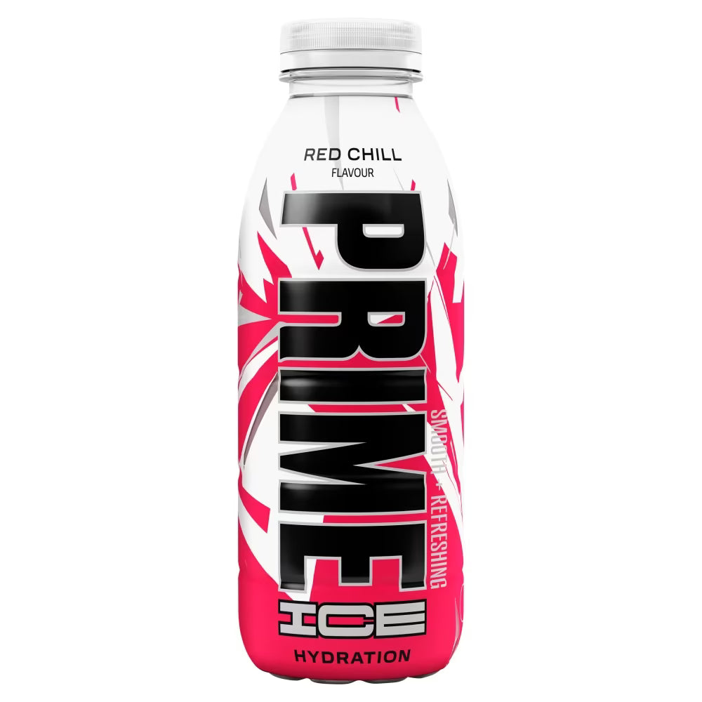 Prime Red Chill Flavour Ice Hydration Bottle 500 ml