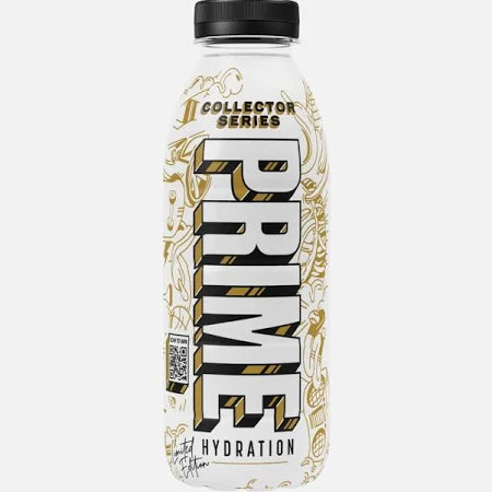 Prime Hydration Limited Edition Collector Series 500ml – eksklusiv samlerflaske med kokosvann og elektrolytter.