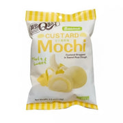 Q Custard Mochi Banana 110g – japansk-inspirert mochi fra Taiwan med kremet bananfyll og myk risdeig.