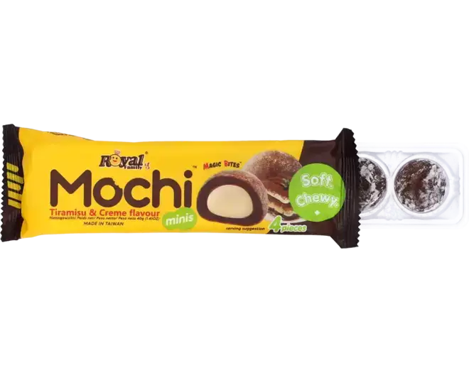 Royal Family Mochi Tiramisu & Creme Snack Pack 40g